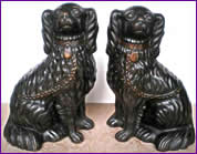 1870 Redware Dogs